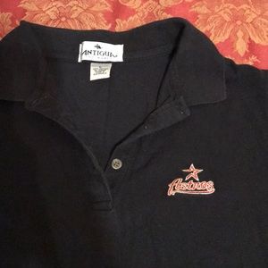 Astros shirt with maroon open star logo